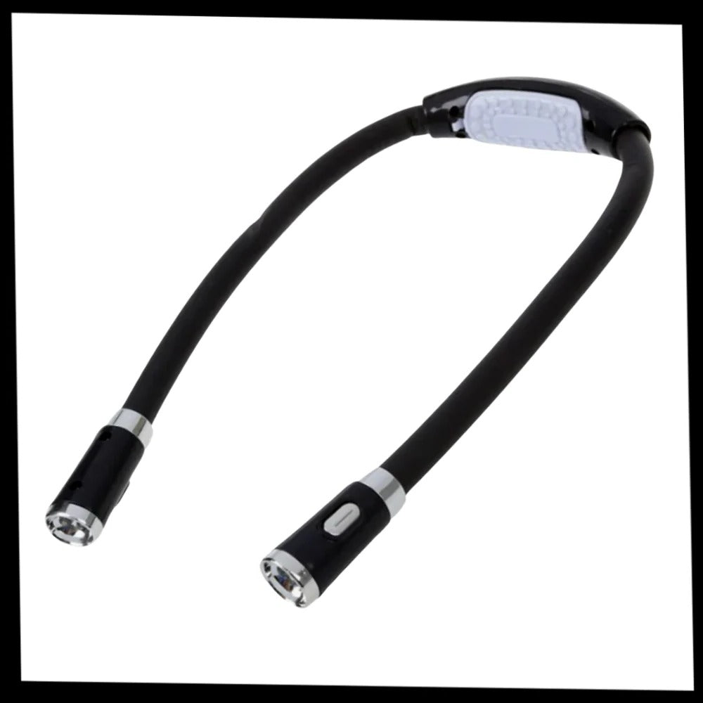 Belro LED neck reading lamp worn around the neck, providing hands-free illumination for office and stationery tasks.