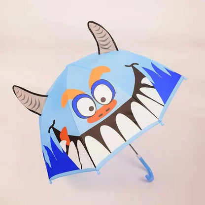 Colorful Rainbow Fun Kids Umbrella by Belro with vibrant rainbow pattern, perfect for children’s rainy day accessories.