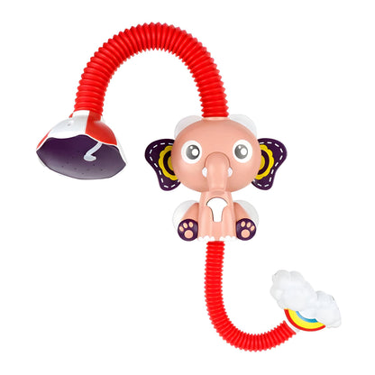 Belro electric handheld water sprinkler for infants, shown in use, designed for gentle spraying and easy handling.