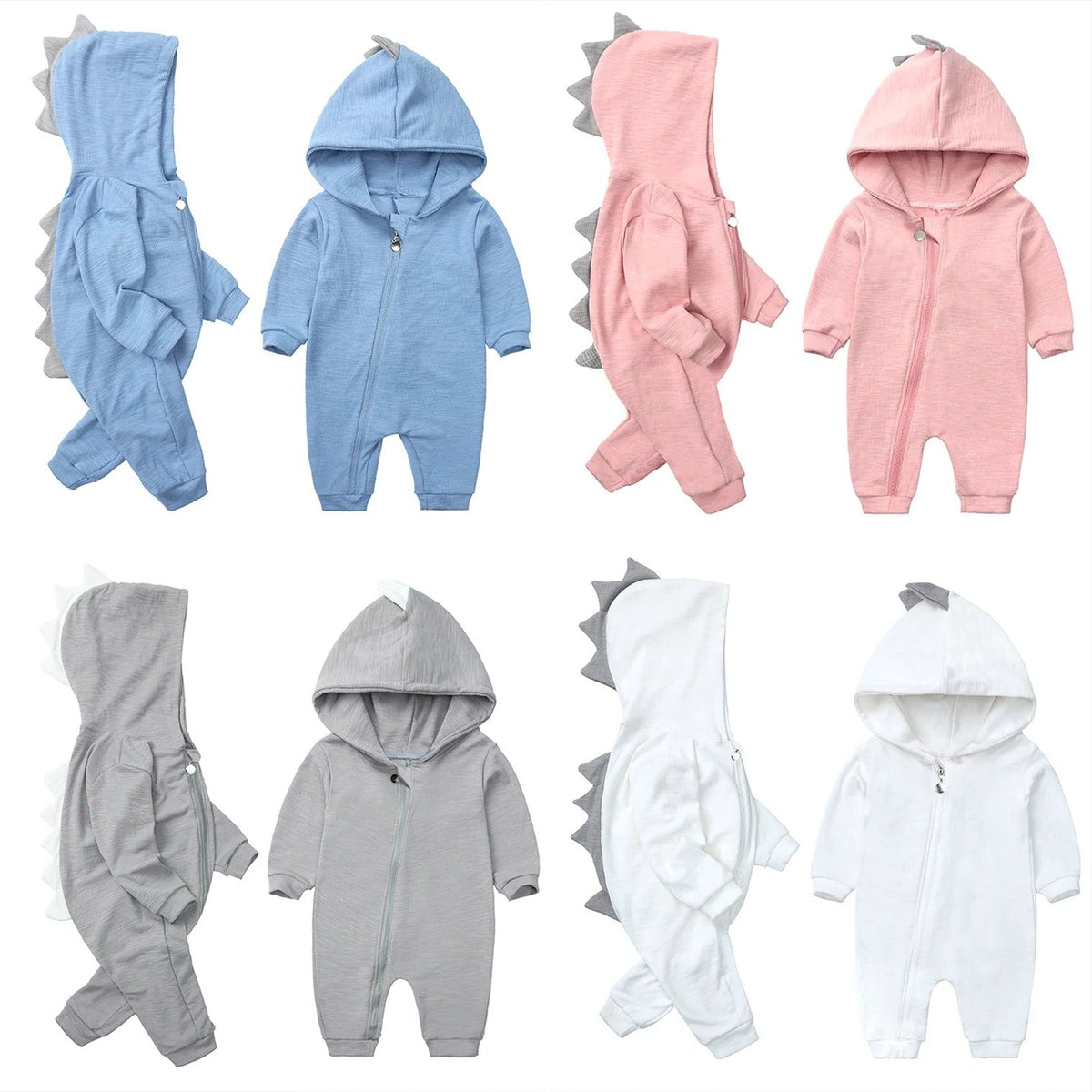Belro dinosaur baby onesie in soft sleepwear fabric, featuring colorful dinosaur print on a cozy, comfortable baby clothing outfit.
