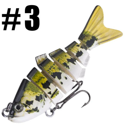 Belro swimming lure for outdoor fishing, colorful plastic bait designed to attract fish in freshwater or saltwater environments.