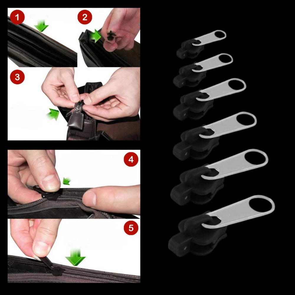 Belro men's quick zipper pull replacement on a clothing zipper, easy to install and durable for everyday wear.