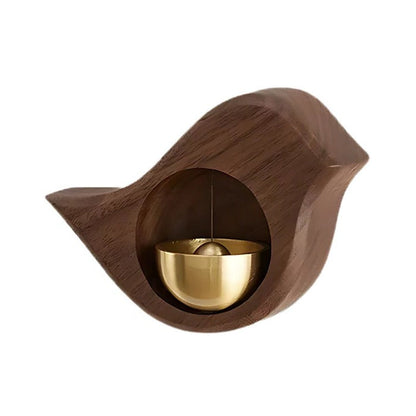 Belro wooden door chime with electronic smart home doorbell, featuring a classic design and wooden finish.