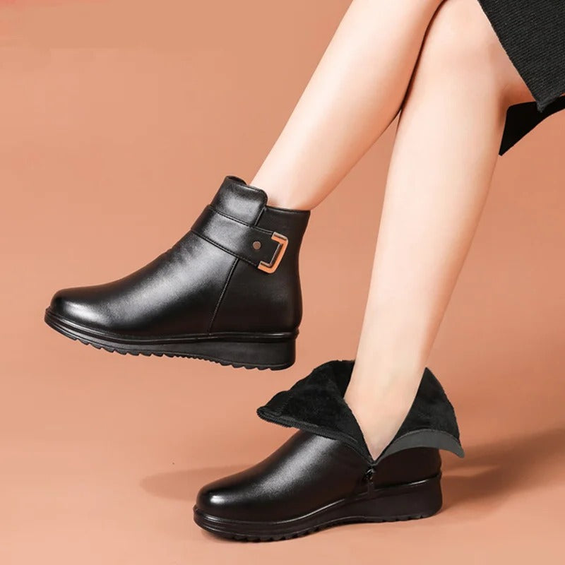 Belro orthopedic boots in black footwear with supportive design and sturdy soles, ideal for foot and ankle support.