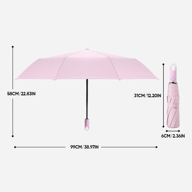 Belro Ultimate Self-Opening Umbrella with automatic open feature, black canopy, and sturdy handle.