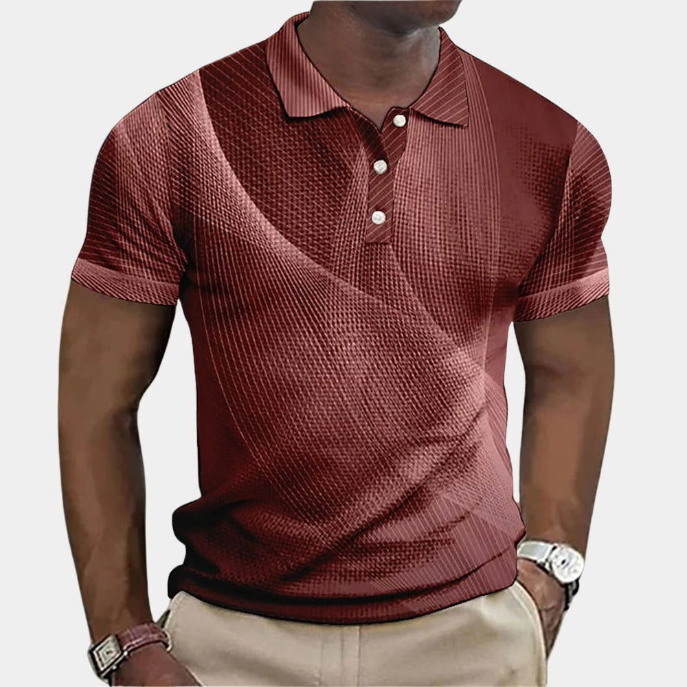 Men's stylish Belro polo shirt featuring a classic collar, short sleeves, and a comfortable fit.