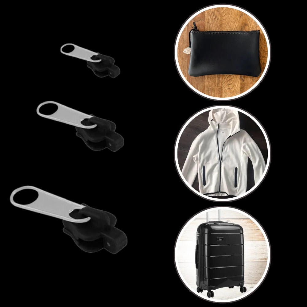 Belro Quick Zipper Pull Replacement for men's clothing, showing a close-up of the durable zipper pull accessory.