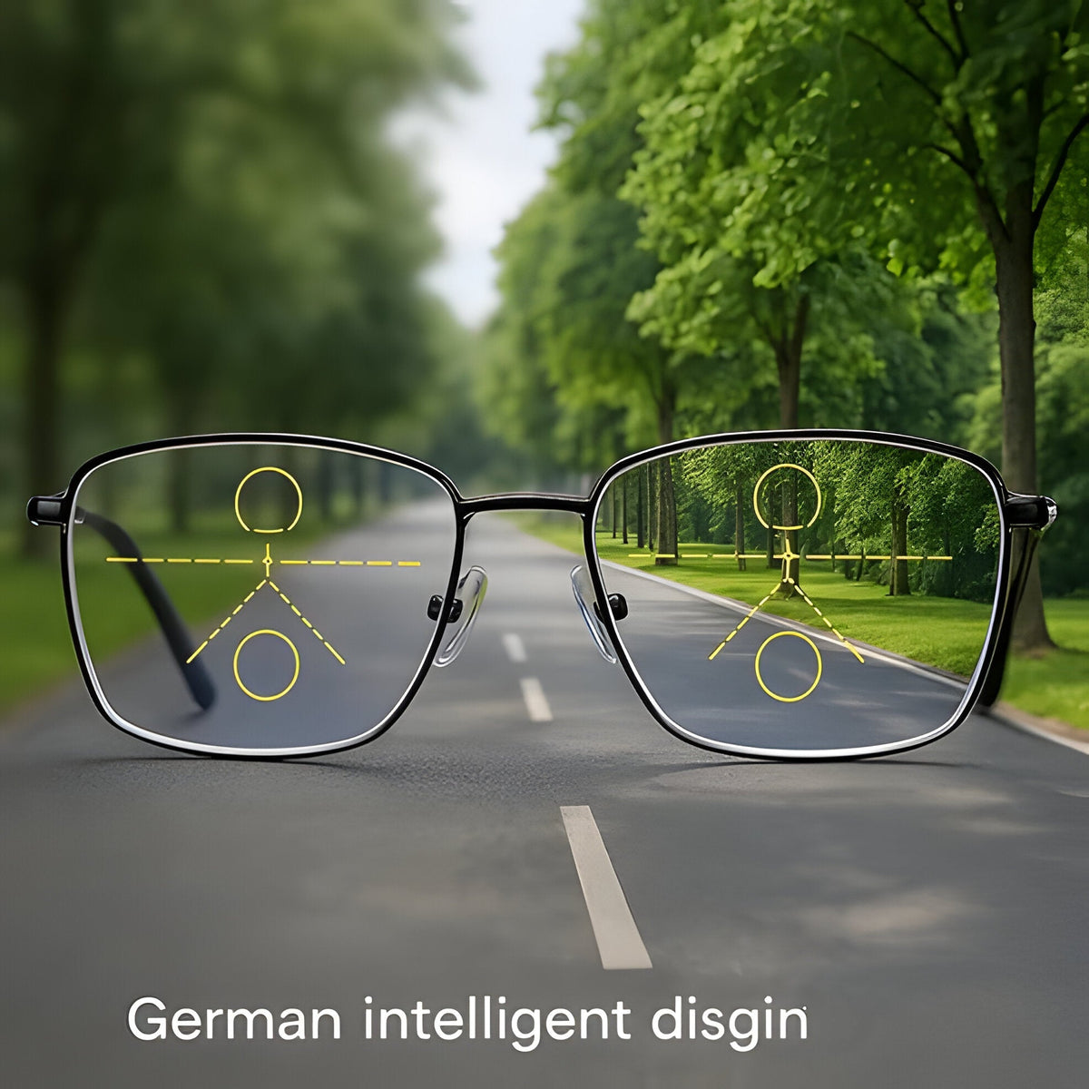 Belro Progressive Multifunction Glasses with integrated camera lens for enhanced photography and electronic use.