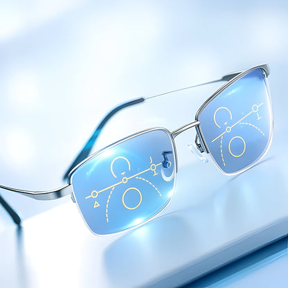 Belro progressive multifunction glasses with integrated camera lens, designed for versatile photography and electronics use.