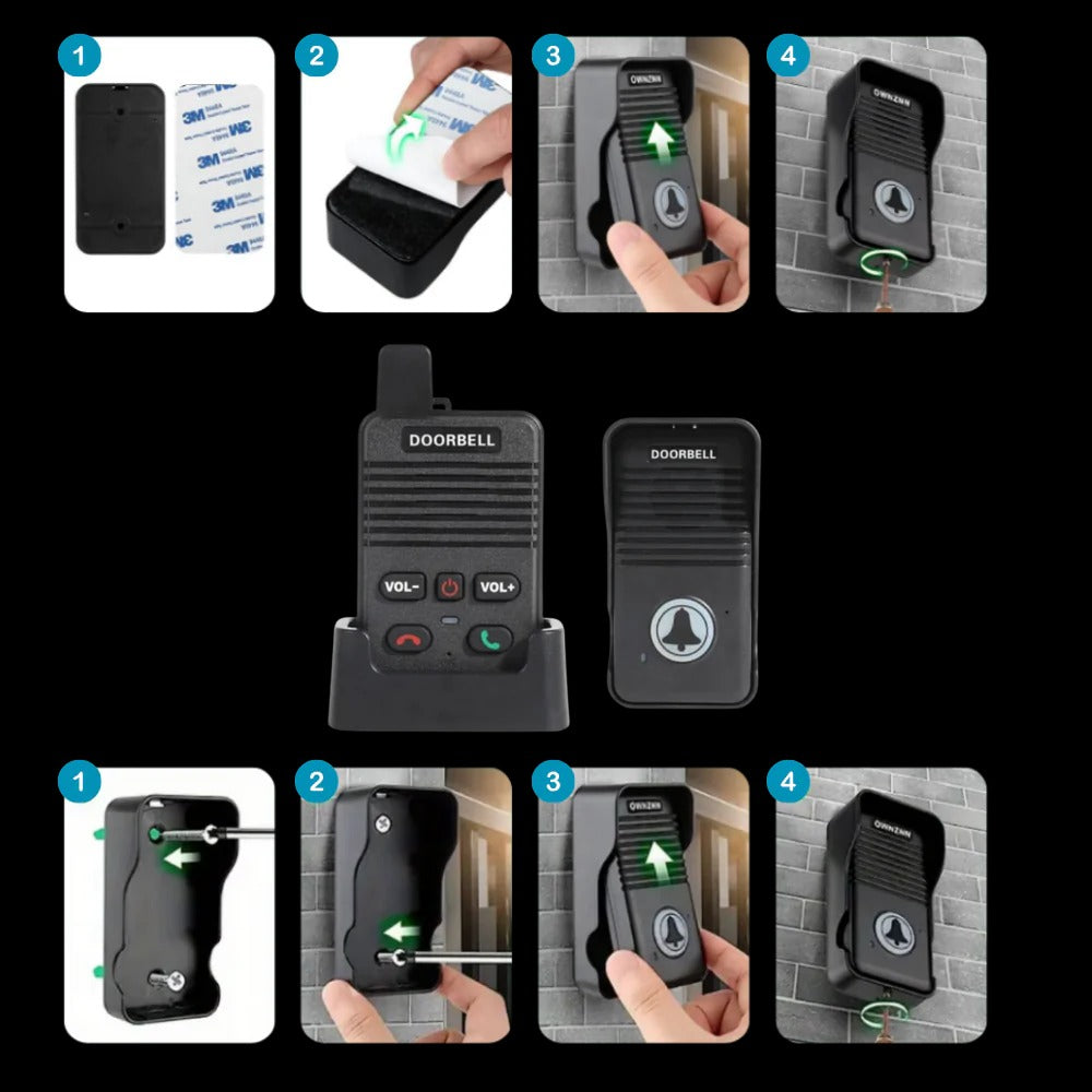 Belro Advance Communication Intercom Doorbell with sleek electronic design and adjustable buttons for easy home access.