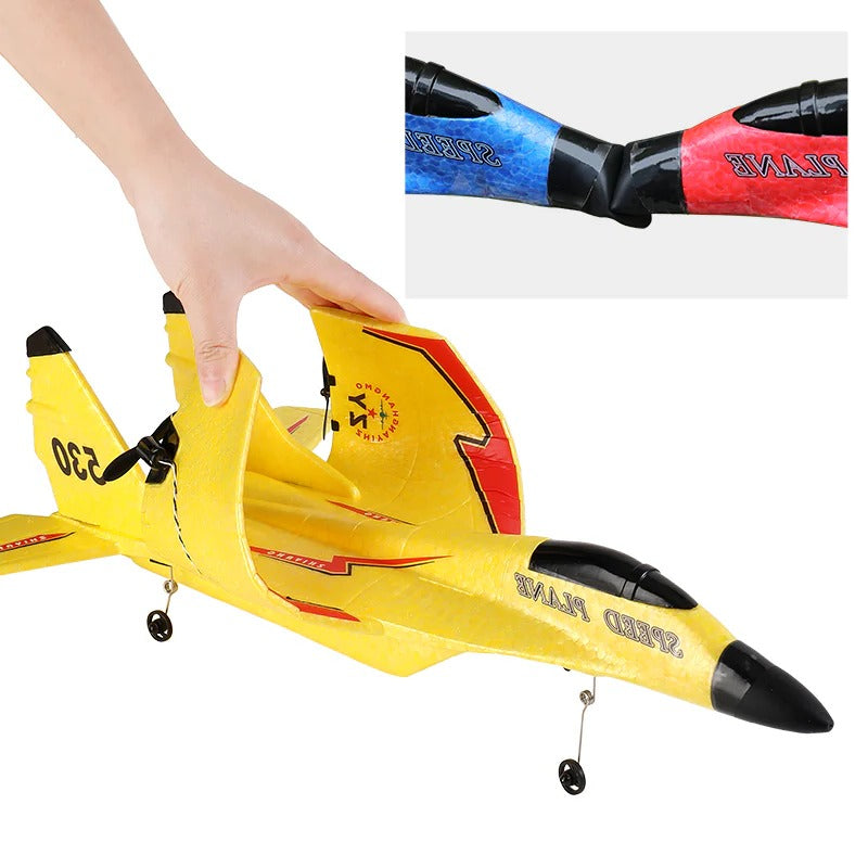 Belro shatter resistant remote control airplane toy with colorful wings and sturdy design, suitable for kids and outdoor play.