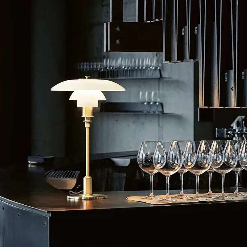Belro Scandinavian LED table lamp with sleek modern design, ideal for desks and workspaces, providing energy-efficient lighting.