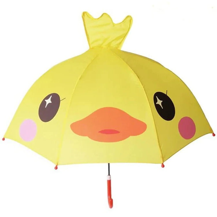 Colorful Rainbow Fun Kids Umbrella by Belro with vibrant rainbow pattern and sturdy handle, perfect for children.