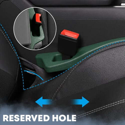 Belro Auto Gap Safety Fillers inside a car, designed to prevent items from falling between seats and improve interior organization.