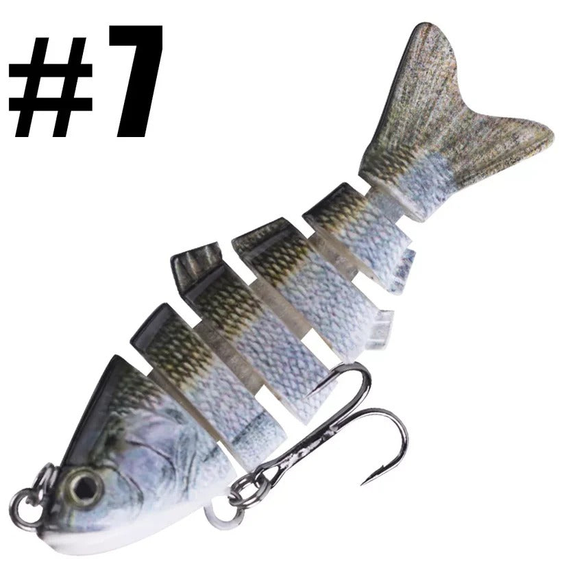 Belro swimming lure for outdoor fishing, shown in natural setting with realistic fish design and vibrant colors.