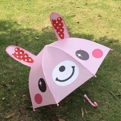 Colorful Rainbow Fun Kids Umbrella by Belro with cheerful rainbow pattern, perfect for children’s rainy days.
