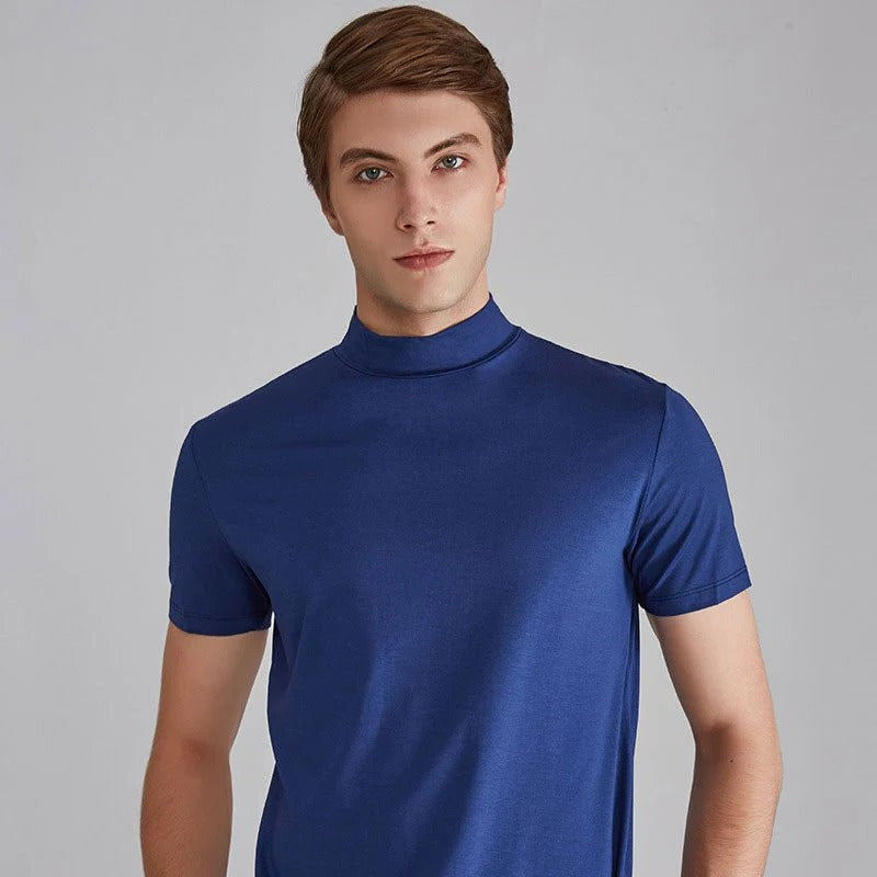 Belro casual cotton men's shirt with a fashionable fit, featuring a classic collar and button-down design.
