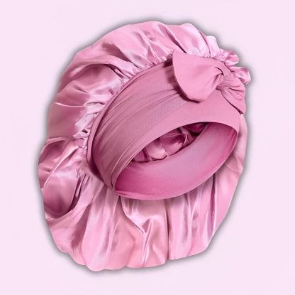 Belro All-Night Silk Bonnet for hair protection, soft silk material, designed for comfortable overnight wear.