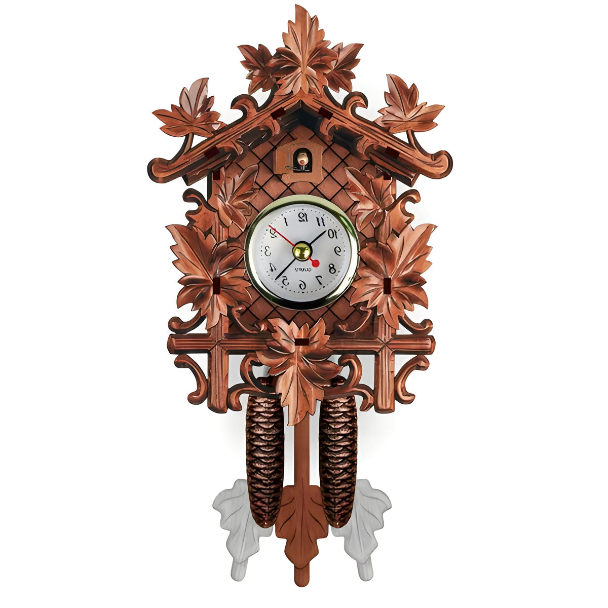 Belro Retro Cuckoo Wall Clock with vintage design, featuring a wooden finish and classic cuckoo bird detail for home decor.