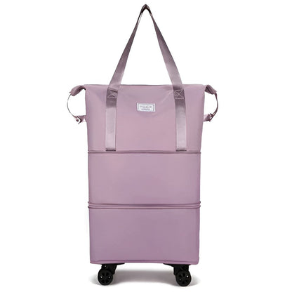 Belro Separation Backpack with wheels for dry and wet items, durable luggage with multiple compartments and ergonomic design.