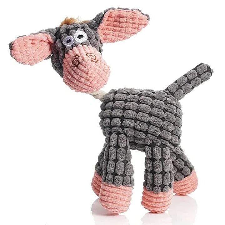 Belro indestructible robust plush dog toy with durable fabric, designed for tough chewing and playful dogs.