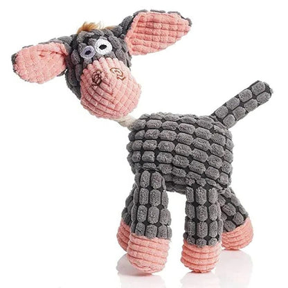 Belro indestructible robust plush dog toy with durable fabric, designed for tough chewing and playful dogs.