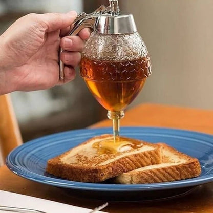 Belro Easy Honey Dispenser Kettle for kitchen and dining, featuring a clear glass body and honey pour spout.