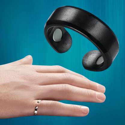 Red Belro anti-snore ring designed to help clear airways and reduce snoring for improved sleep and rest quality.