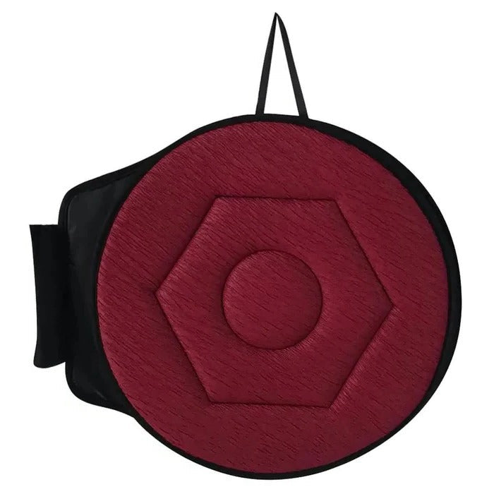 Belro 360 rotating seat cushion on a chair, ergonomic pivot disc pad for back support and comfort in health and beauty support products.