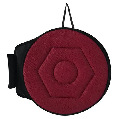 Belro 360 rotating seat cushion on a chair, ergonomic pivot disc pad for back support and comfort in health and beauty support products.