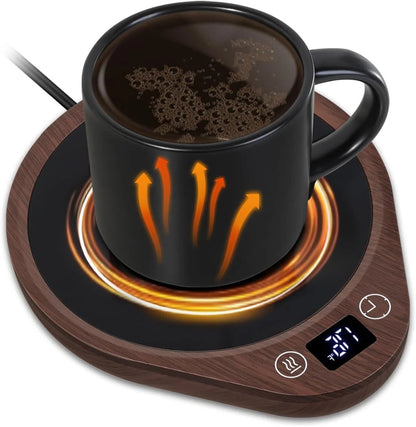 Belro Coffee Mug Warmer Set with electronic heating plate for keeping mugs warm, ideal for home or office use.