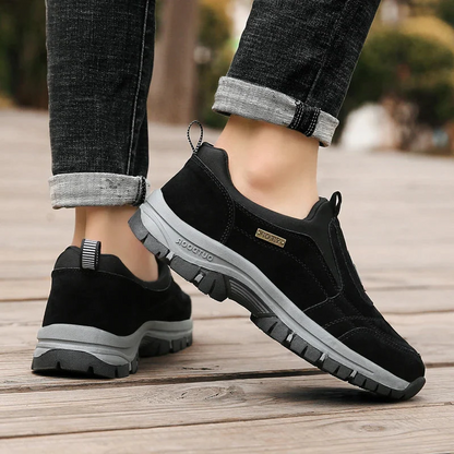 Belro orthopedic hiking shoes in durable outdoor design with supportive soles and breathable material for comfort during hikes.