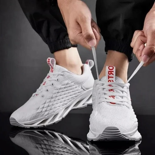 Belro men's athletic sneakers, health and beauty shoes, featuring a modern design with breathable fabric and sturdy rubber soles.