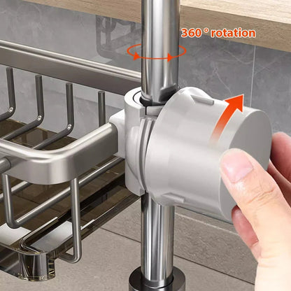 Belro Ultimate Sink Organizer for kitchen, with multiple compartments for utensils and cleaning supplies, in a modern design