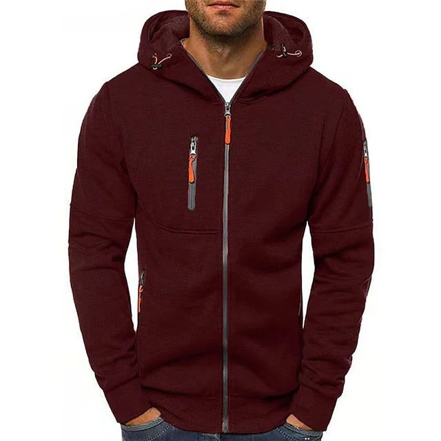 Belro men's high-quality hoodie in a casual fit, made from soft fabric, featuring a front pocket and adjustable drawstrings.