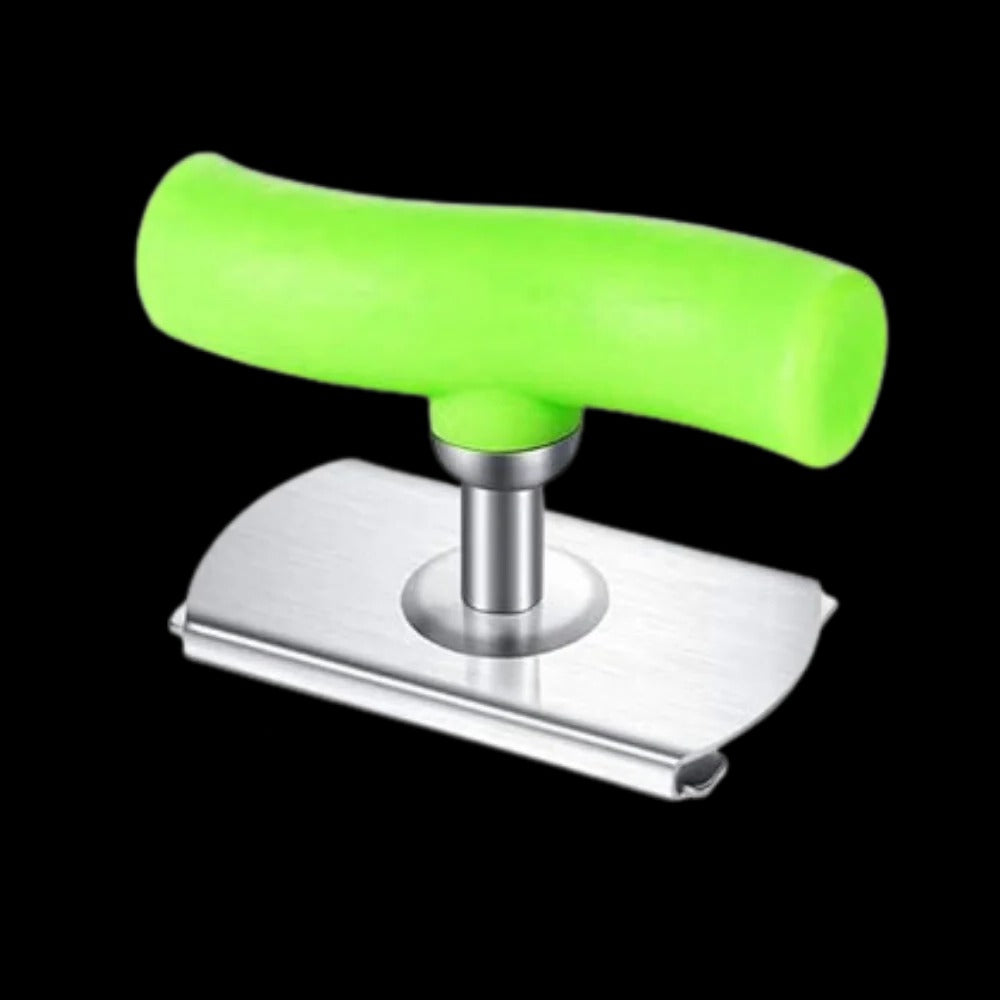 Belro bottle jar opener, a kitchen tool for easy opening bottles, shown on a kitchen countertop in a home and garden setting.