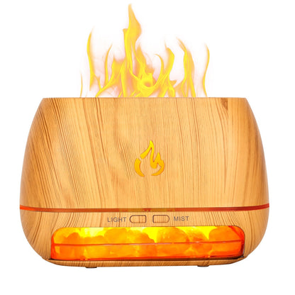Belro Himalayan Salt Lamp for health and beauty, glowing with warm amber light and natural salt crystal features.