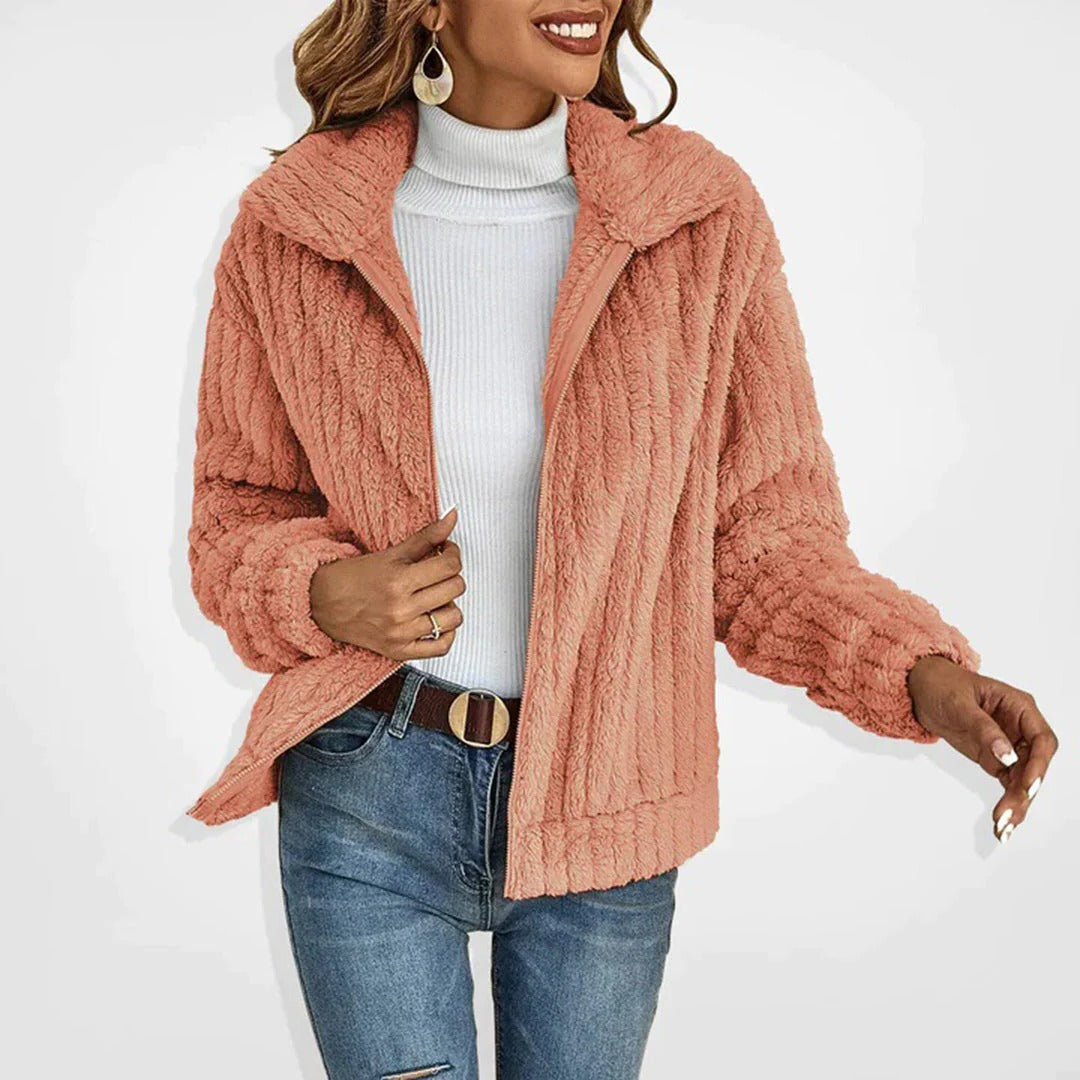 Belro women's long fleece cardigan with elegant design, soft fabric, and tailored fit, suitable for stylish, comfortable wear