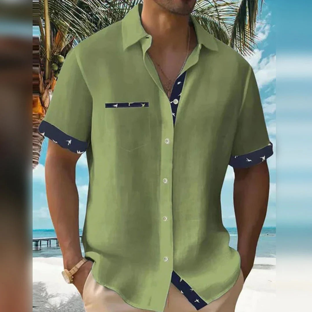 Elegant men's shirt by Belro, featuring a classic collar, button-up front, and stylish design, perfect for formal or casual wear.