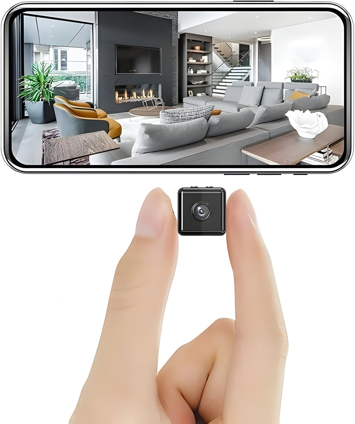 Belro Sentinel Eye HD wireless security camera mounted outdoors, showcasing its compact design and lens for home surveillance.