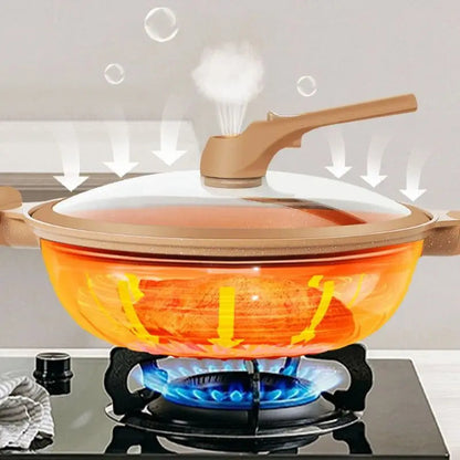 Belro Ultimate Wok Cooker for home kitchen, featuring a sturdy design and adjustable heat control for versatile cooking.