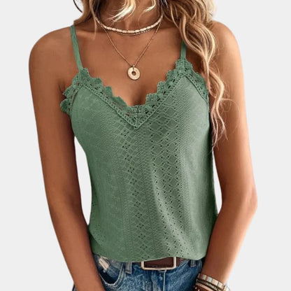 Belro women's stylish V-neck top featuring a fitted design and soft fabric, ideal for casual or office wear.