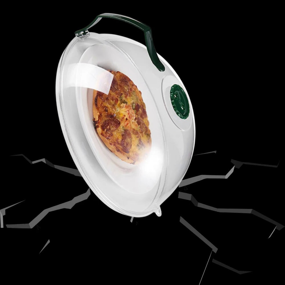 Belro anti-splash microwave protective cover on a kitchen countertop, designed to prevent spills and splatters during cooking.