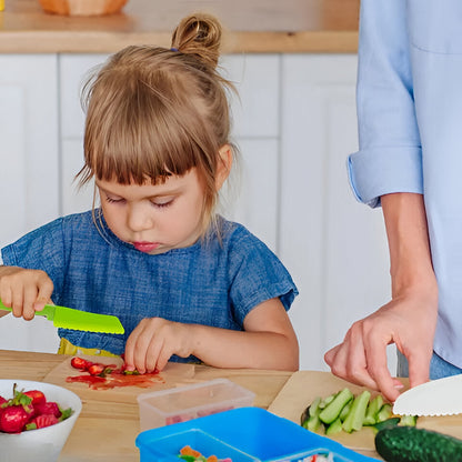 Kids cooking set by Belro, 13-piece beginner kitchen tool kit with colorful utensils and cookware for young aspiring chefs.