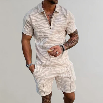 Belro men's summer set featuring lightweight shorts with a relaxed fit, perfect for warm weather casual wear.