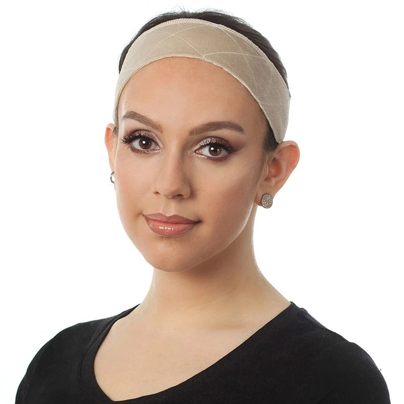 Belro velvet wig grip headband in soft, plush fabric, designed to secure wigs comfortably and prevent slipping.
