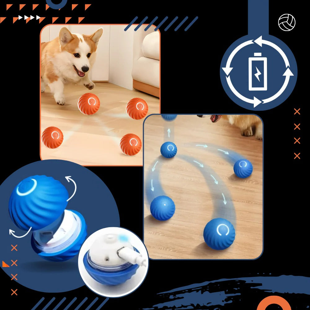 Belro interactive obstacle-avoiding dog ball with colorful design and motion sensors, designed to entertain and engage pets.