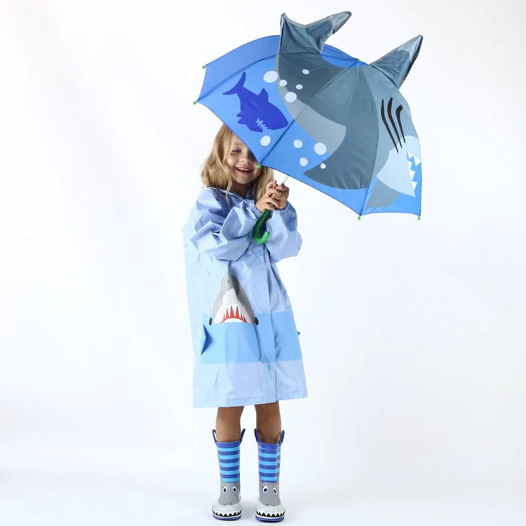 Colorful Rainbow Fun Kids Umbrella by Belro featuring a bright, cheerful rainbow design for children.