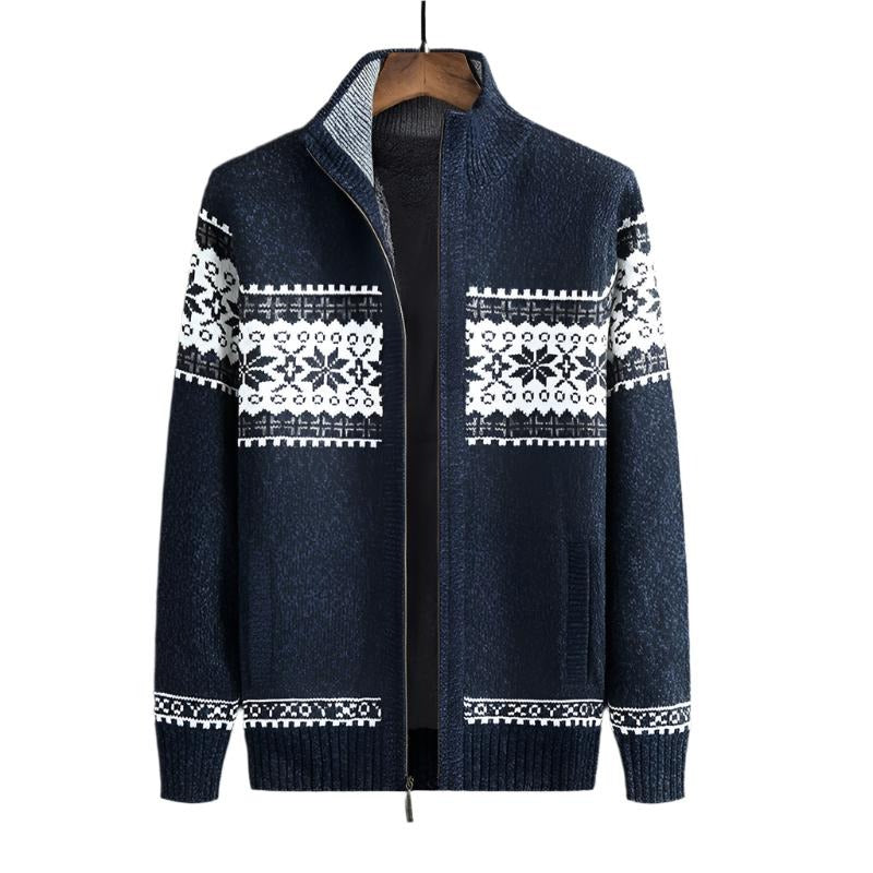 Belro men's warm fleece winter coat featuring a hood, front zipper, and cozy lining for cold weather.