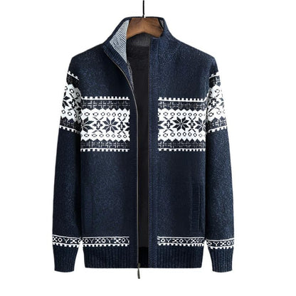 Belro men's warm fleece winter coat featuring a hood, front zipper, and cozy lining for cold weather.